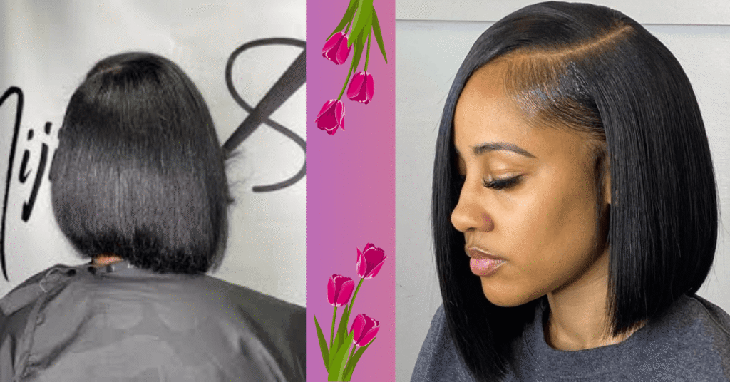 Classy Short Silk Press Hair for Women