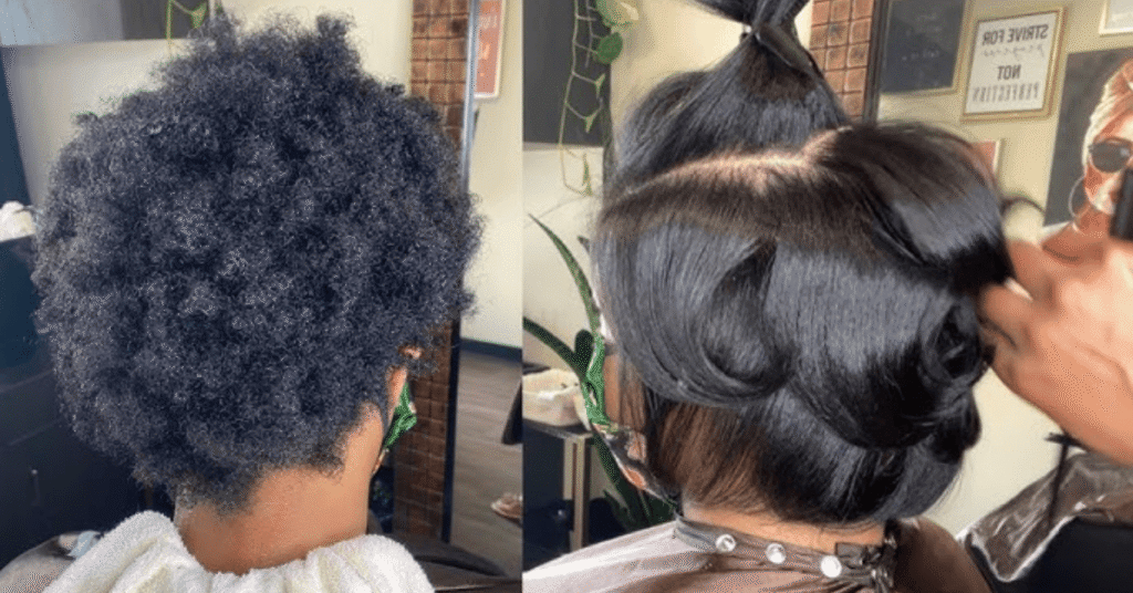 Classy Short Silk Press Hair for Women