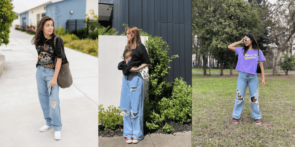What to Wear with Baggy Jeans