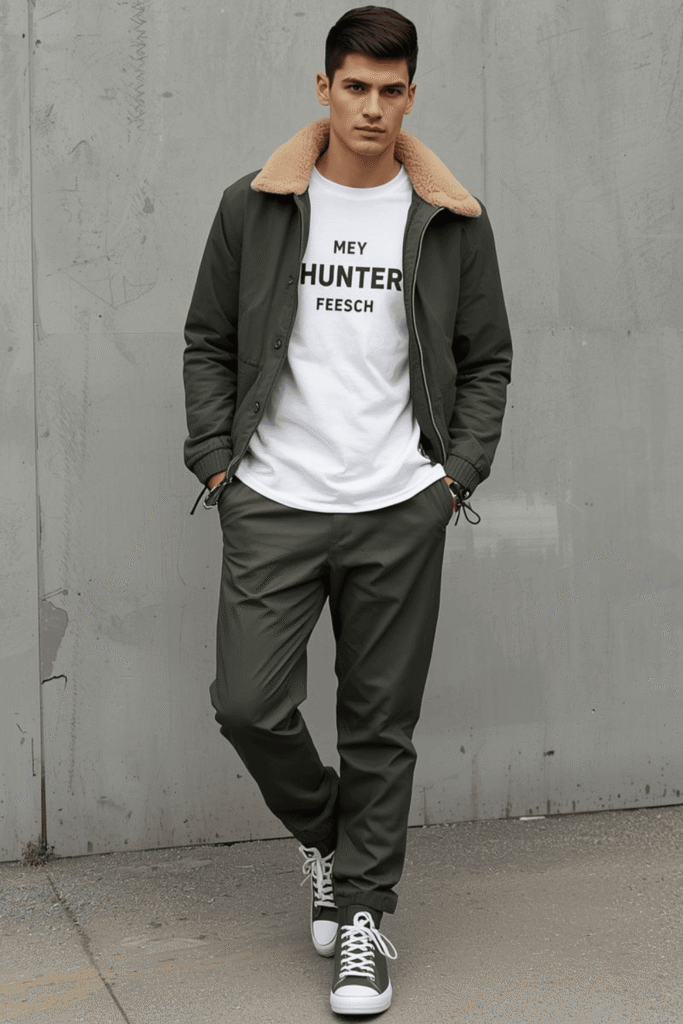 With Graphic Tees or Hoodies